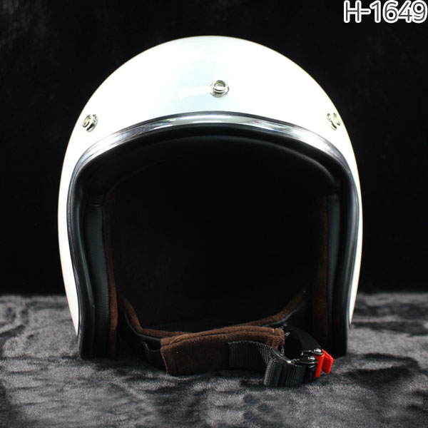 H-1649/ MC유광화이트 오픈페이스헬멧