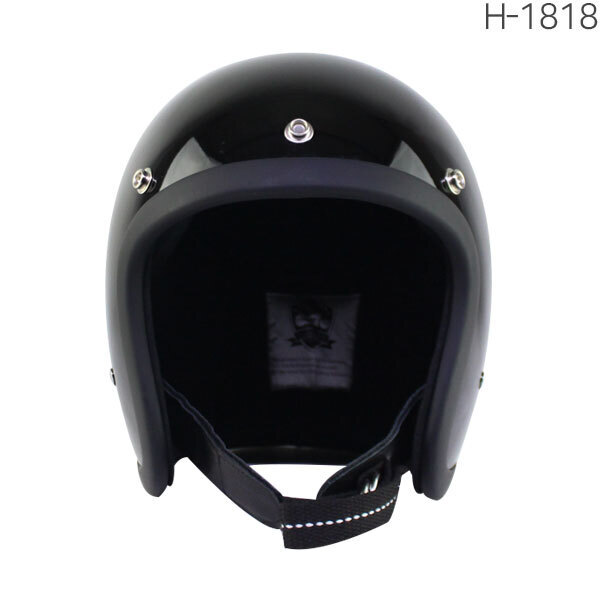 H-1818/ 라이더S 소두핏 블랙유광헬멧